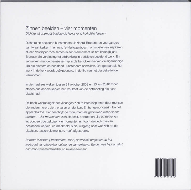 Zinnen beelden - vier momenten achterkant