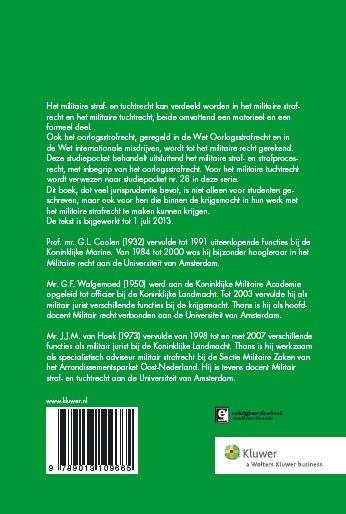 Militair strafrecht / Studiepockets strafrecht / 8 achterkant