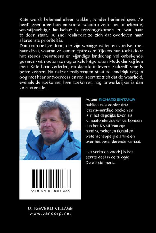 Het verleden voorbij / De eerste mens / 1 achterkant