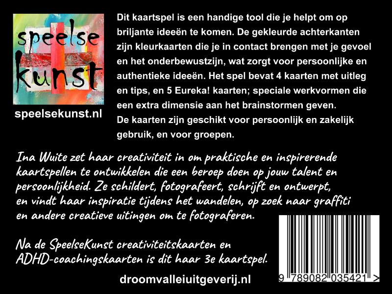 Speelsekunst brainstormkaarten achterkant