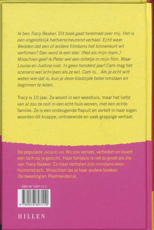 Het verhaal van Tracy Beaker / Rode ruggen achterkant