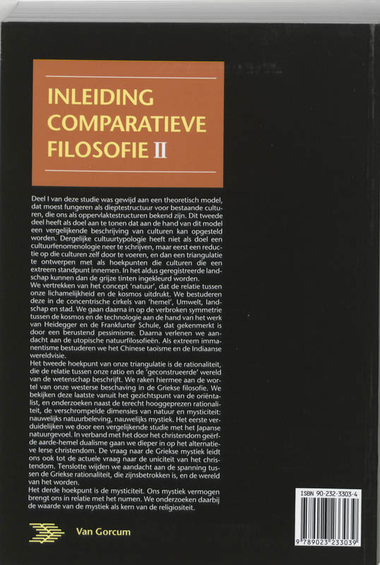 Inleiding comparatieve filosofie II achterkant