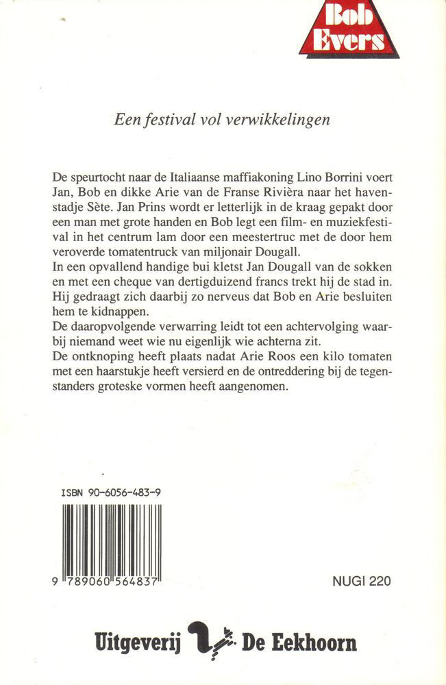 Een festival vol verwikkelingen / Bob Evers-serie / 38 achterkant