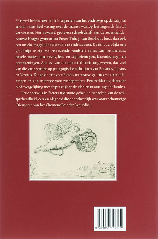 Het schoolschrift van Pieter Teding van Berkhout achterkant