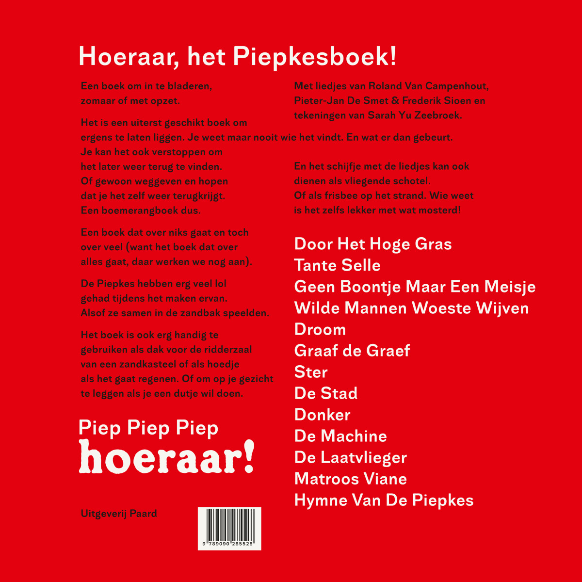 De Piepkes - Hoeraar! achterkant