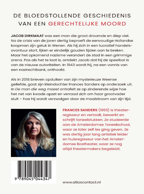 De man die weg moest achterkant