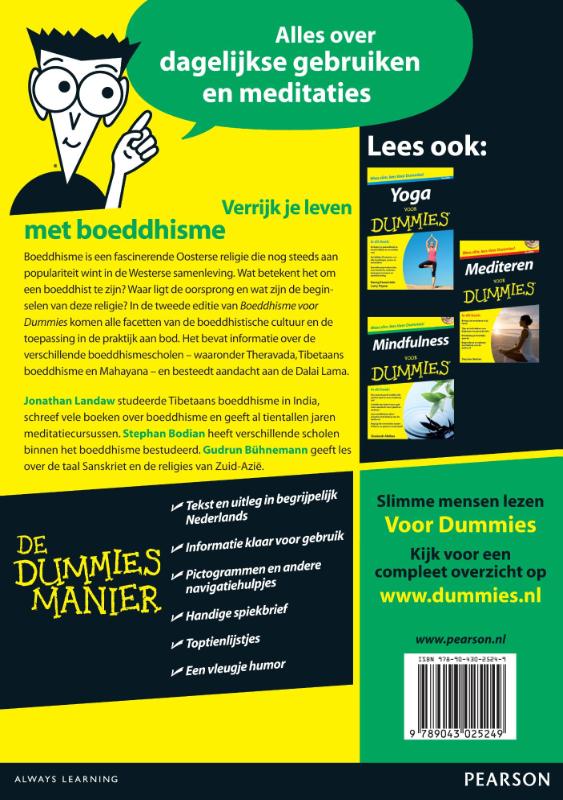 Voor Dummies - Boeddhisme voor Dummies achterkant