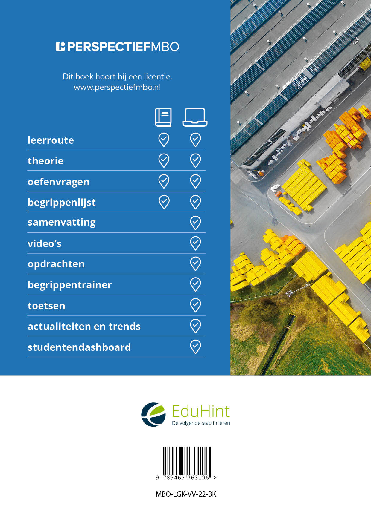 Logistiek niveau 2-3 Orders verzamelen en verzenden licentie + boek achterkant