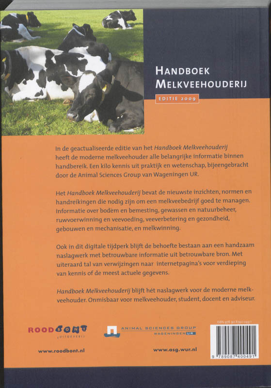 Handboek Melkveehouderij achterkant