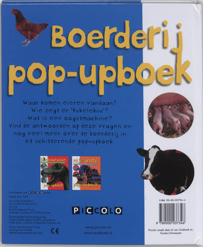 Boerderij pop-upboek achterkant