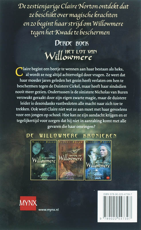Het lot van Willowmere / De Willowmeere kronieken / 3 achterkant