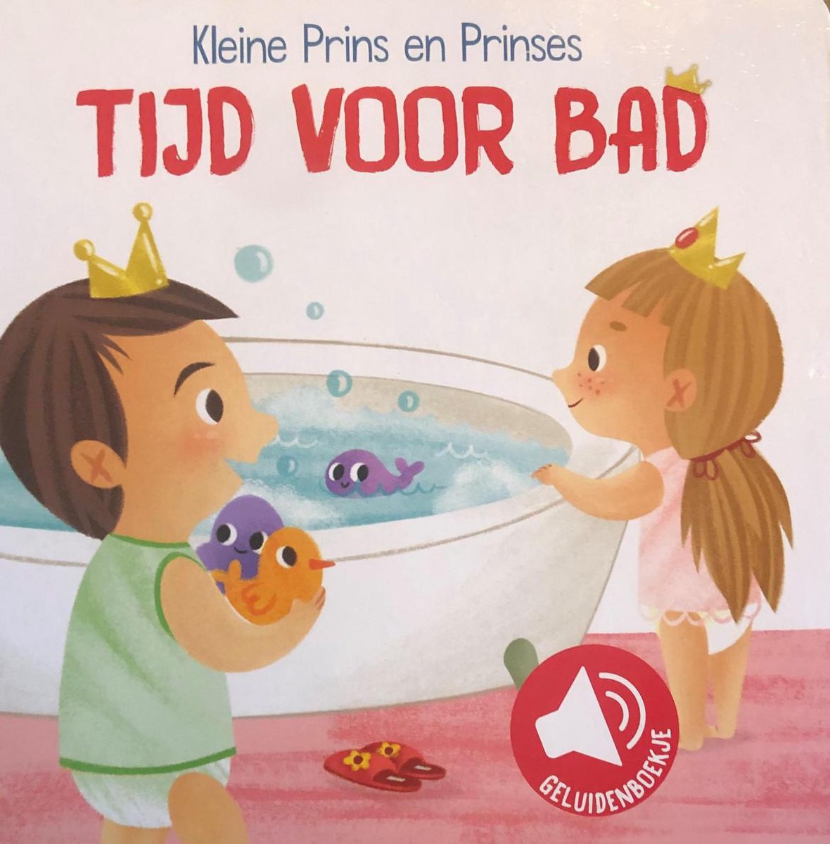Geluidenboekje Kleine prins & prinses - Tijd voor bad