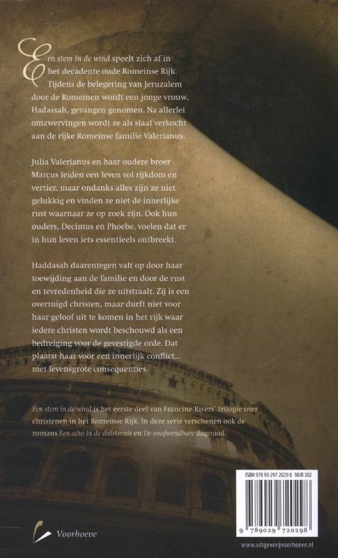 Een stem in de wind achterkant