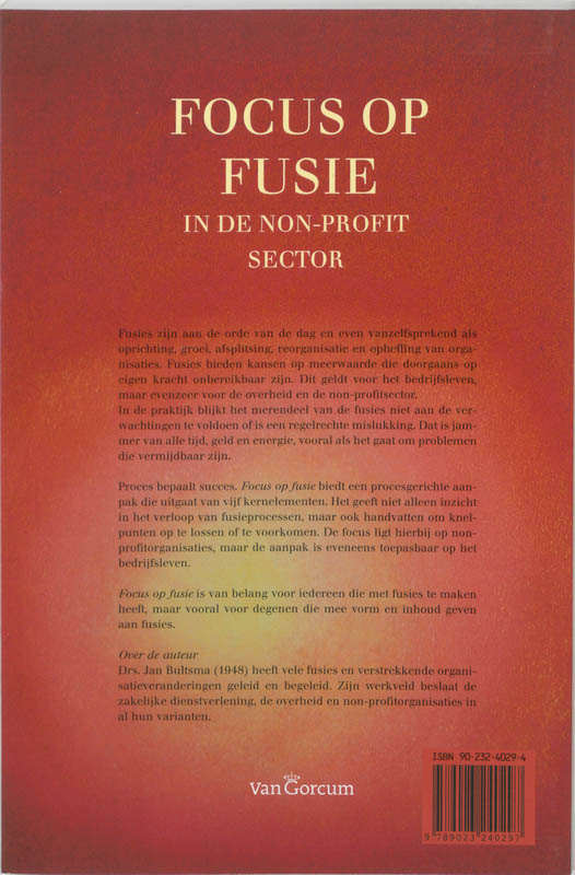 Focus op fusie in de non-profitsector achterkant