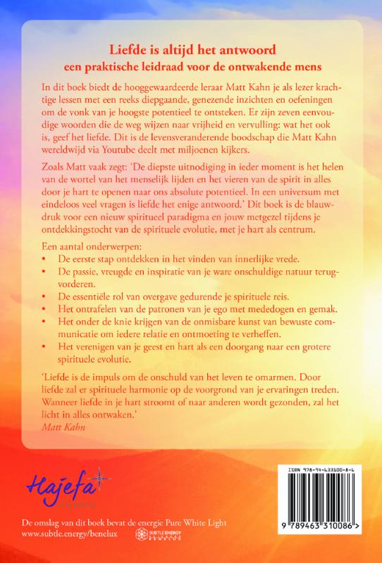 Liefde is altijd het antwoord Liefde is altijd het antwoord achterkant