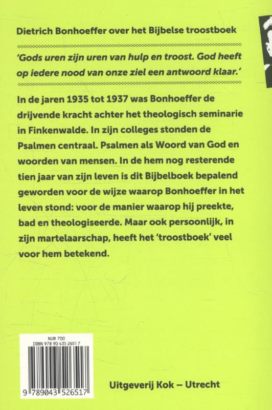 Mijn ziel keert zich stil tot God achterkant