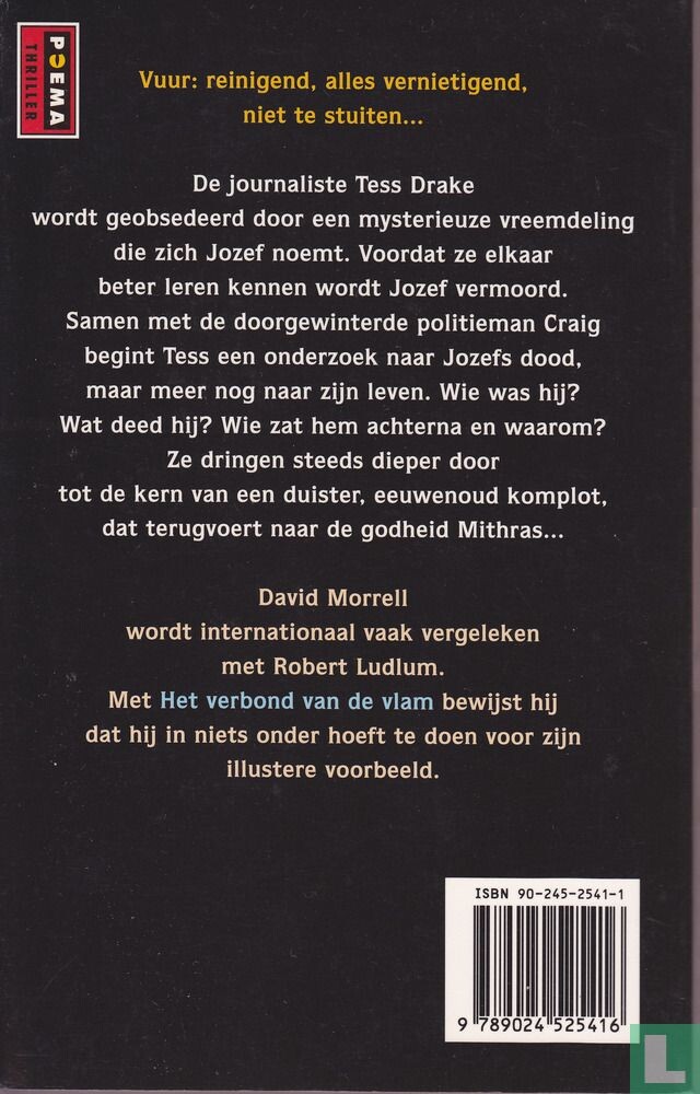 Verbond van de vlam / Poema thriller achterkant