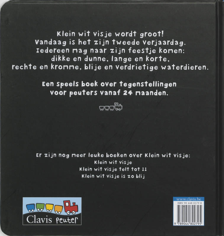 Klein Wit Visje Wordt Groot achterkant