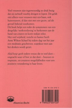 Altijd bezig ! achterkant