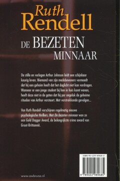 De bezeten minnaar achterkant