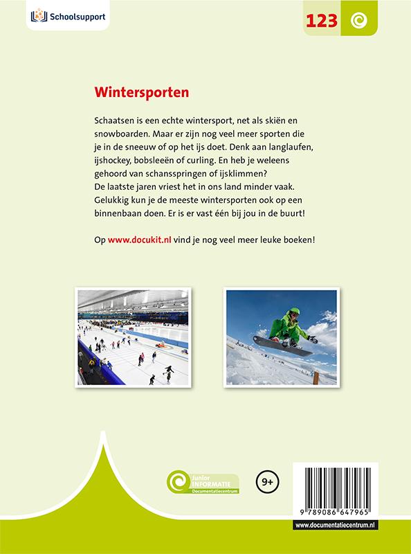 Junior Informatie 123 - Wintersporten achterkant