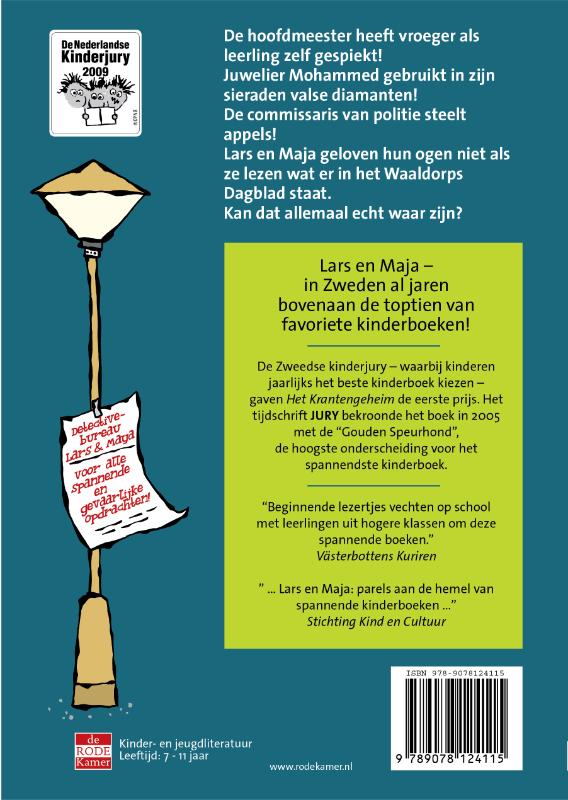Het krantengeheim / Detectivebureau Lars & Maja / 1 achterkant