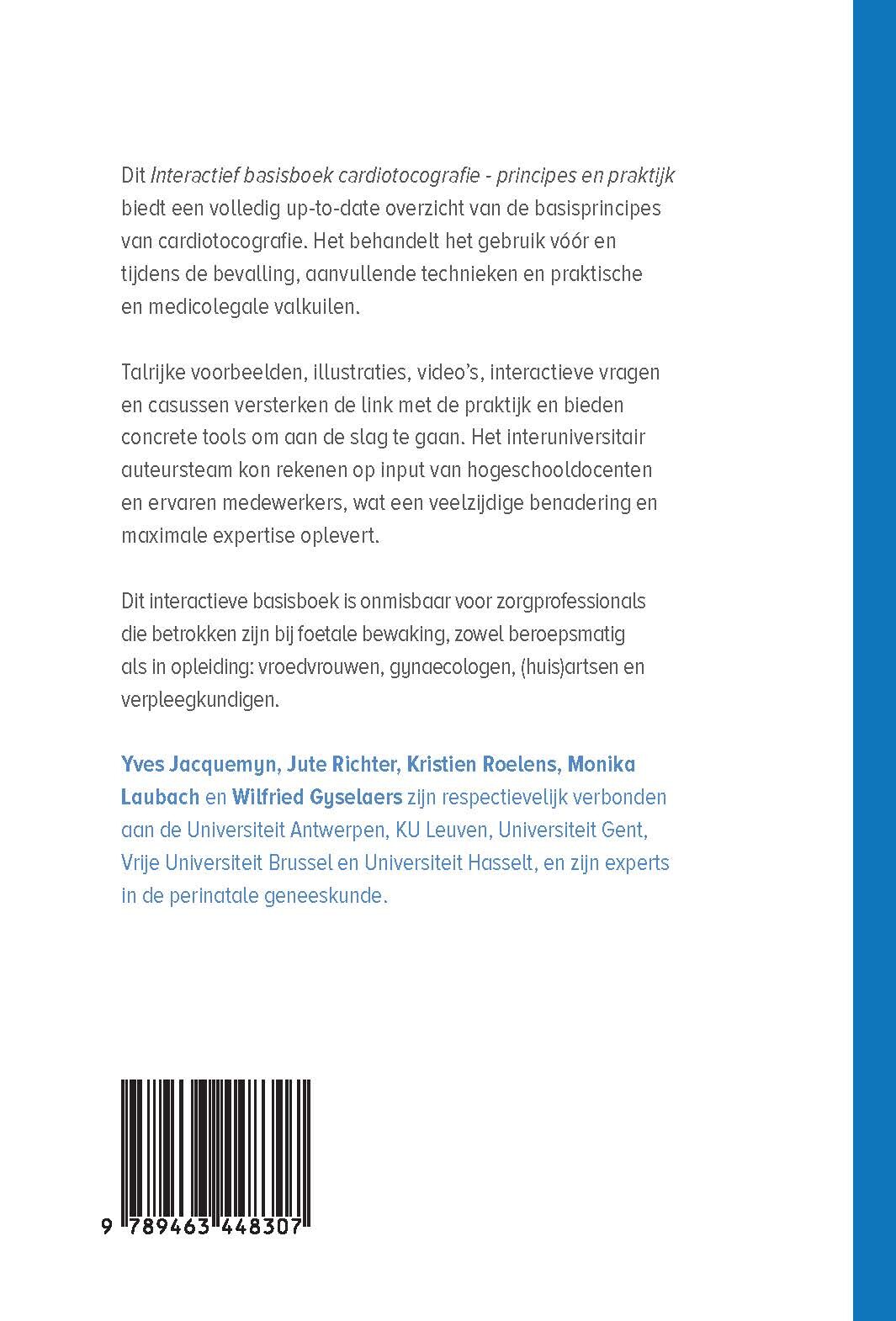 Interactief basisboek cardiotocografie achterkant