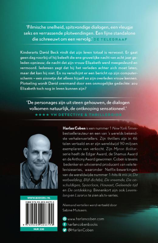 Niemand vertellen achterkant