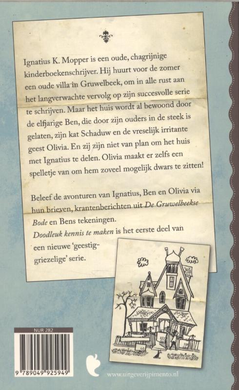 Doodleuk kennis te maken / Oude Begraafplaatsstraat 43 / 1 Doodleuk kennis te maken / Oude Begraafplaatsstraat 43 / 1 achterkant