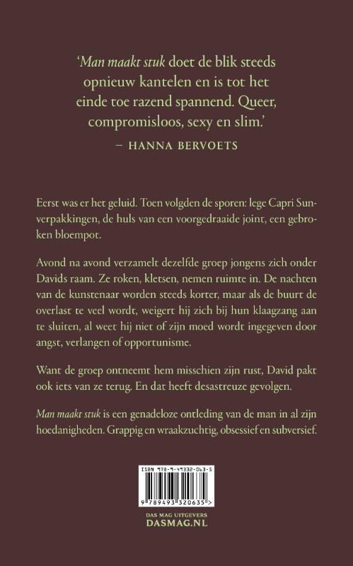 Man maakt stuk achterkant