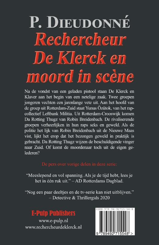 De Klerck 5 -   Rechercheur De Klerck en moord in scène achterkant