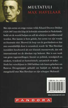 Max Havelaar / Pandora klassiek achterkant