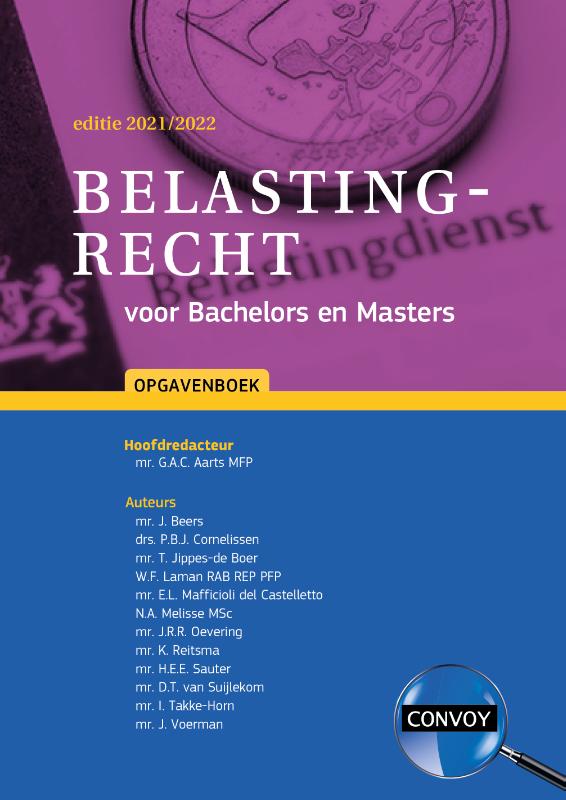 2021-2022 / Belastingrecht voor Bachelors en Masters / Opgavenboek