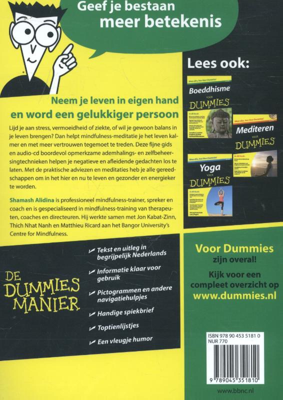 Mindfulness voor Dummies / Voor Dummies achterkant