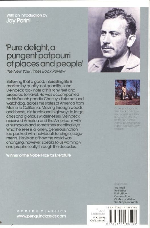 Travels with Charley in search of America / Penguin modern classics achterkant