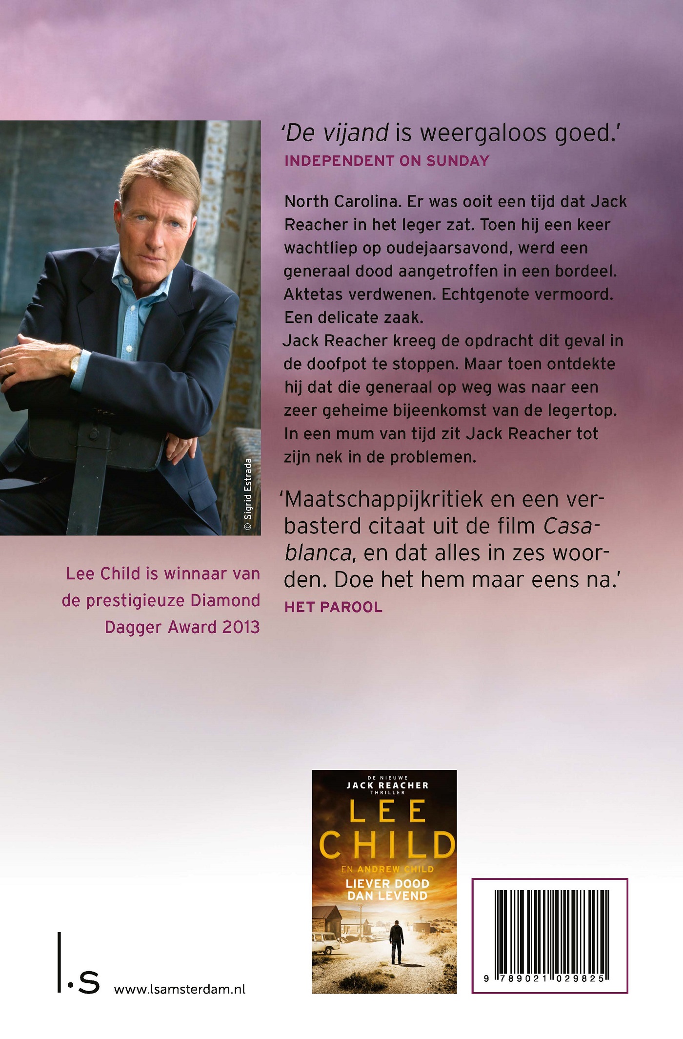 De vijand / Jack Reacher / 8 achterkant