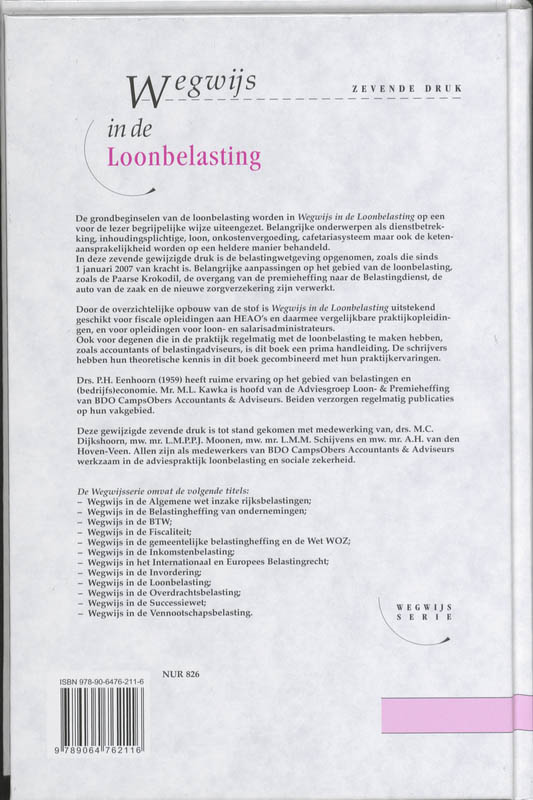 Wegwijs in de Loonbelasting / Wegwijsserie achterkant