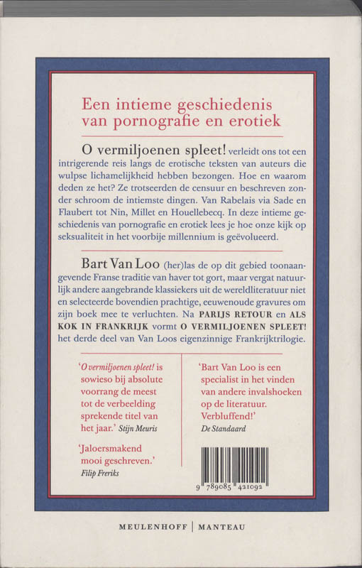 O Vermiljoenen Spleet achterkant