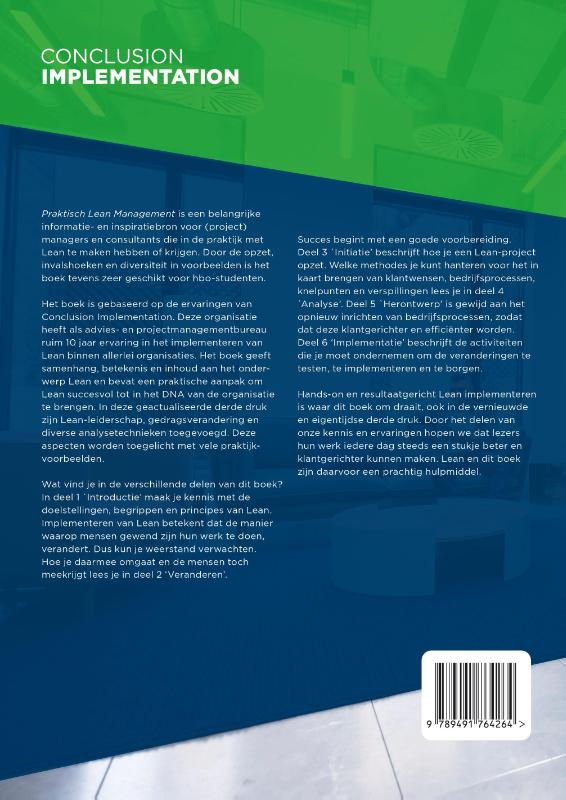 Praktisch Lean Management / Engineering management achterkant
