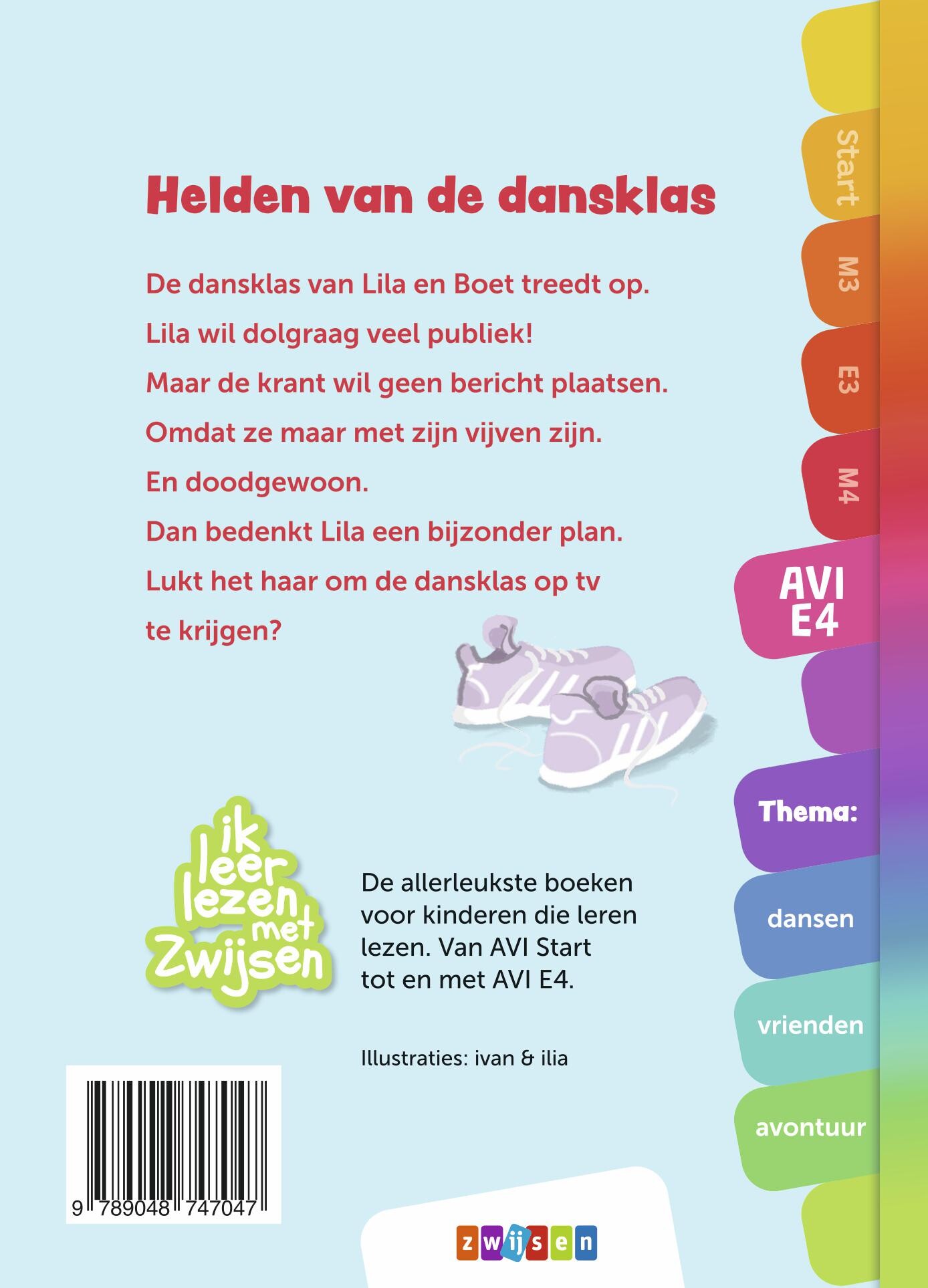 Helden van de dansklas / Ik leer lezen met Zwijsen achterkant