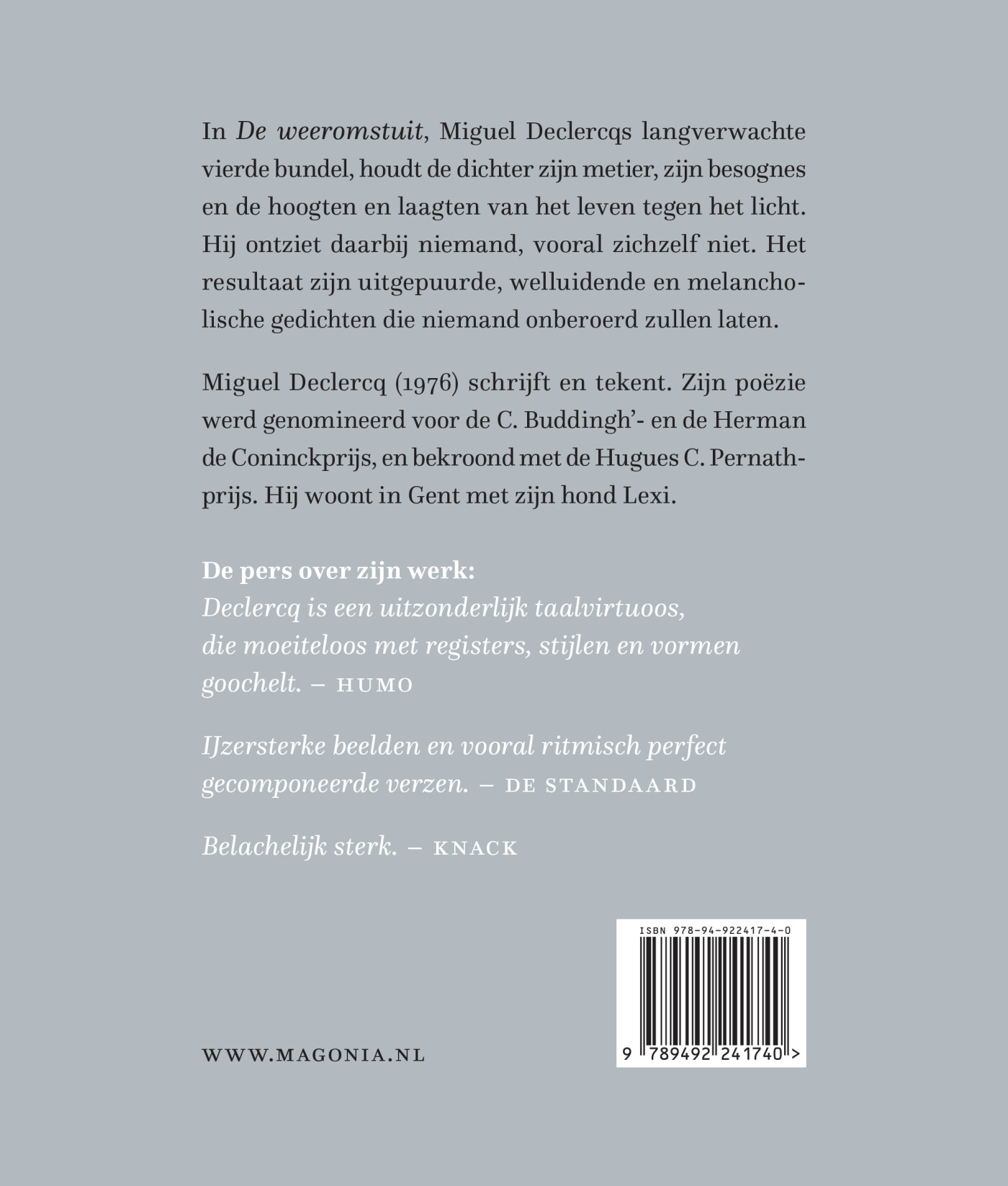 De weeromstuit achterkant