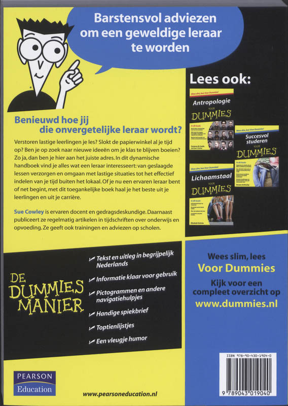 Lesgeven voor Dummies / Voor Dummies achterkant