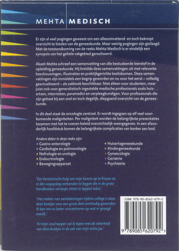 Oncologie / Mehta Medisch Oncologie / Mehta Medisch achterkant