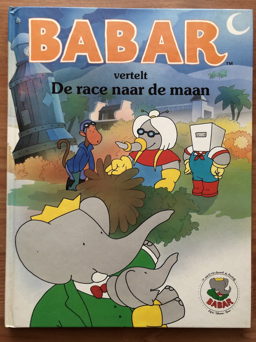 Babar vertelt de race naar de maan