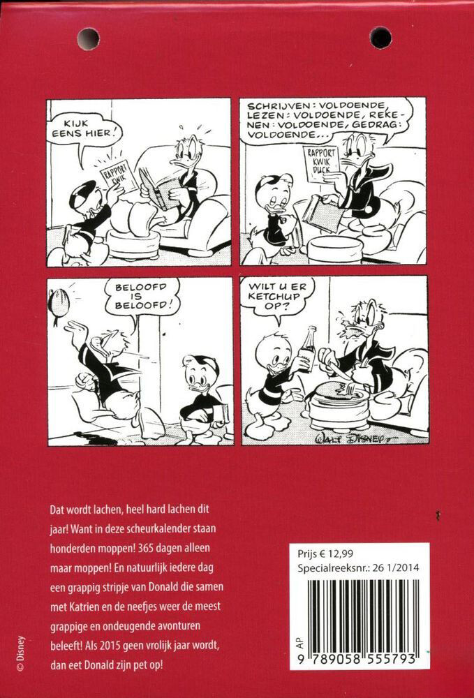 Donald Duck scheurkalender  2015 / Donald Duck scheurkalenders / 33 achterkant