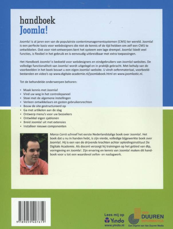 Handboek Joomla / Handboek achterkant