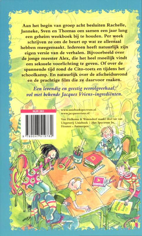 Het Geheime Weekboek Van Groep 8 achterkant