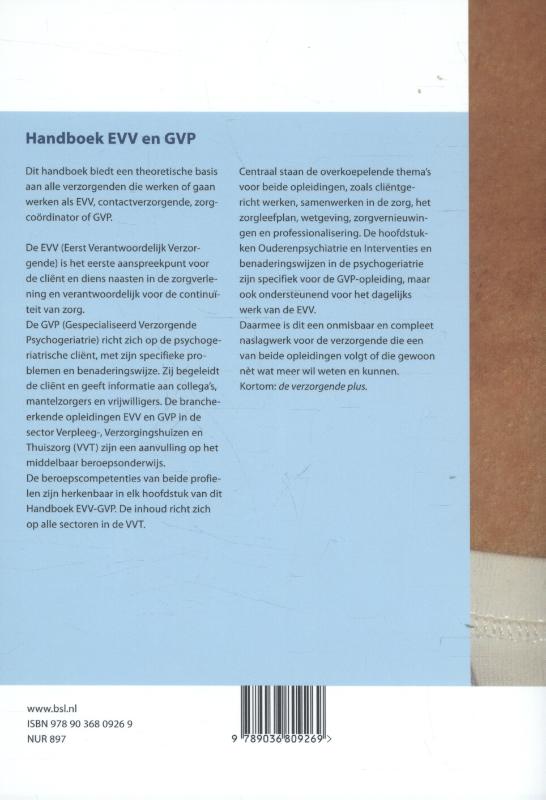 Handboek Evv En Gvp achterkant