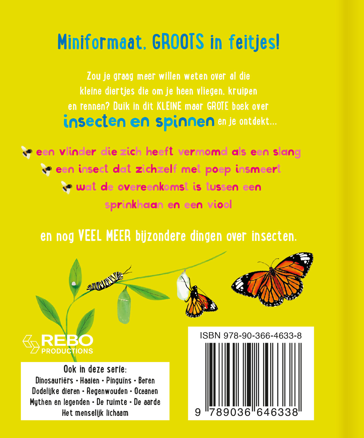Het kleine maar grote boek over insecten en spinnen / Het kleine maar grote boek over ... achterkant