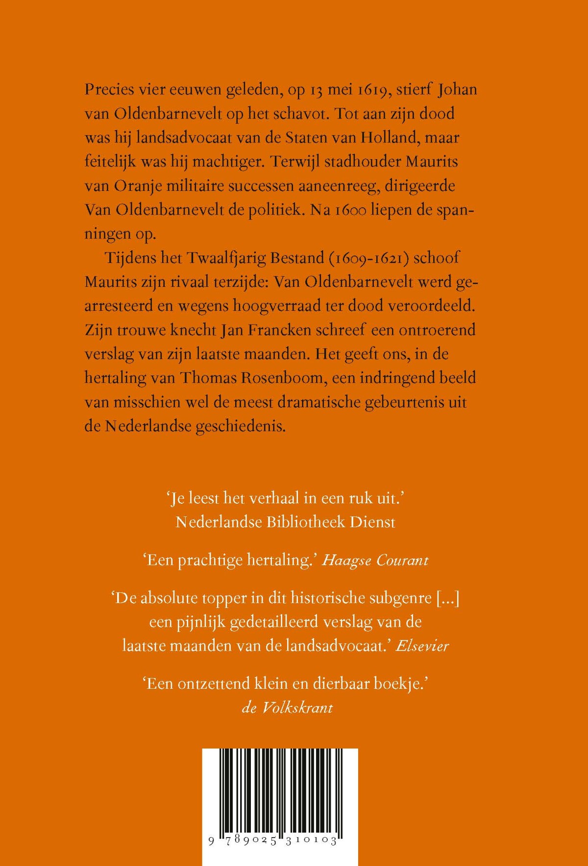 Het einde van Johan van Oldenbarnevelt achterkant